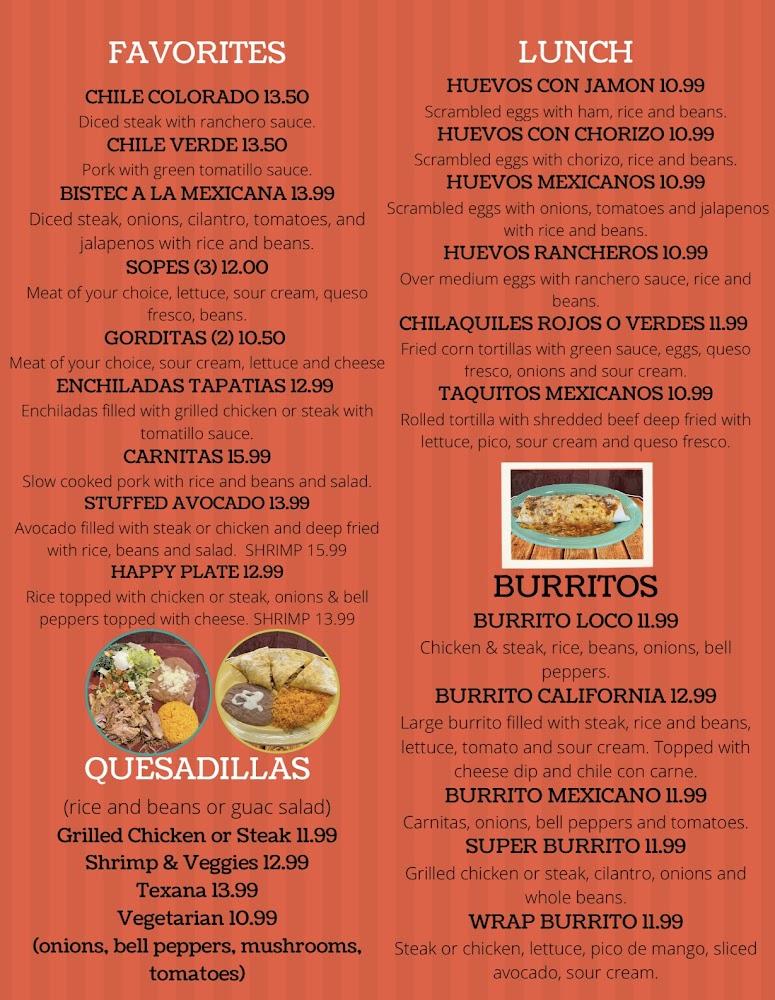 El Rincon Tacos & Grill Appetizers/Tacos/Tortas